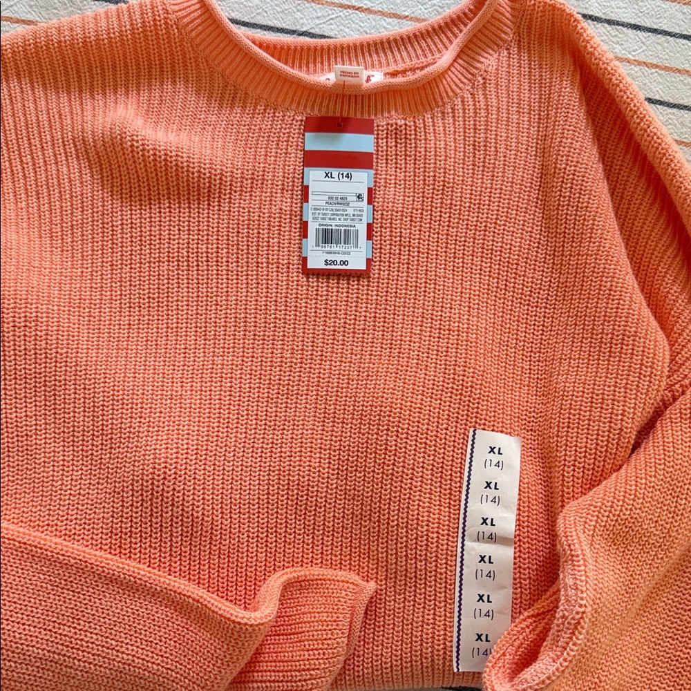 Cat & Jack Vibrant Orange Sweater